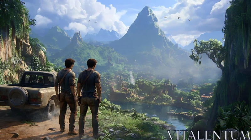 AI ART Mountain Vista Overlook