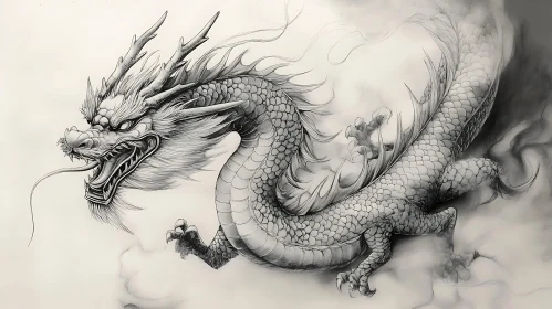 Detailed Dragon Illustration