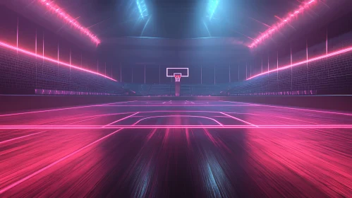 Futuristic Basketball Court