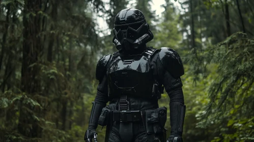 Black Armor in Verdant Woods