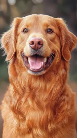 Happy Dog Close-up