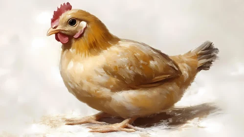 Graceful Chicken Portrait