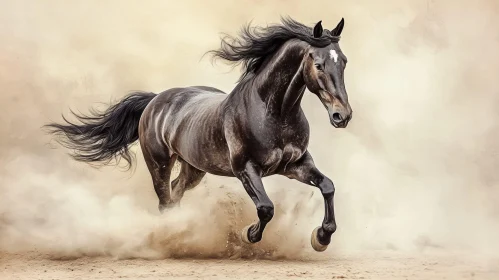 Elegant Horse in Motion