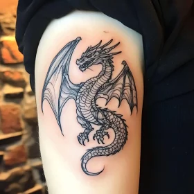 Intricate Dragon Tattoo Design