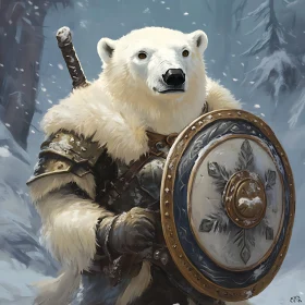 Armored Polar Bear Fantasy Art