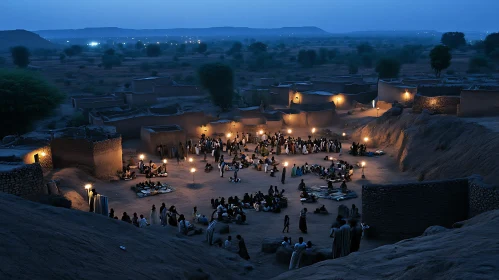 Village Night Gathering