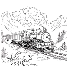 Steam Train Adventure in the Mountains