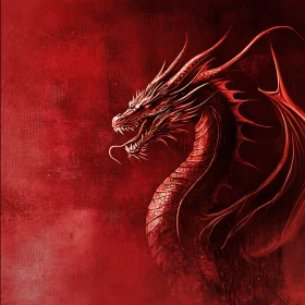 Crimson Dragon: Mythical Beast Artwork