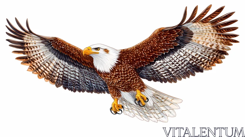 AI ART Eagle in Flight