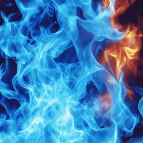 Blue and Orange Fire Dance
