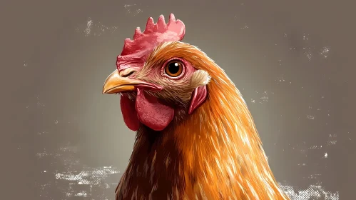 Detailed Chicken Artwork