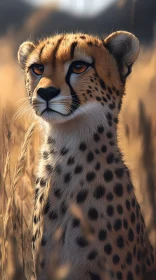 Cheetah in Golden Sunlight