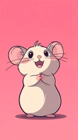 Cute Mouse with Large Eyes