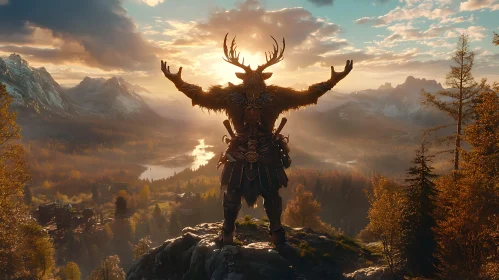 Guardian of the Peaks: Deer Warrior