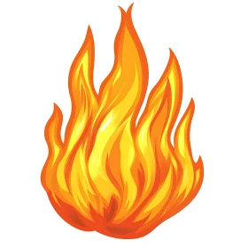 Blazing Fire Illustration