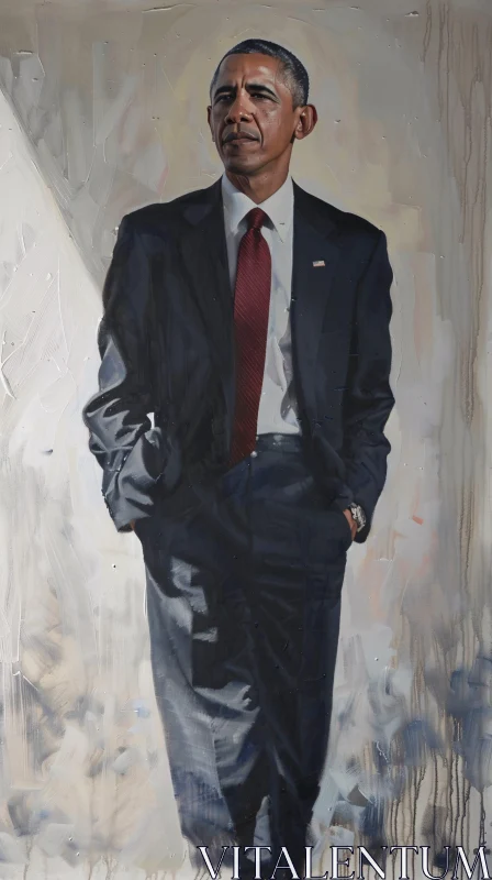 AI ART Barack Obama Presidential Portrait