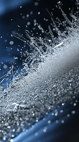 Abstract Sparklecore Artwork in Silver and Blue