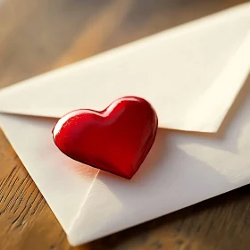 Love Letter with Red Heart