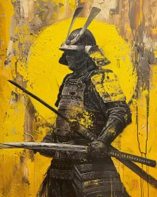 Armored Samurai with Swords Art