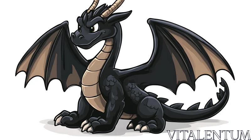 AI ART Illustration of Cartoon Dragon