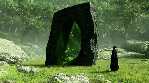 Mysterious Portal Through Ancient Stone