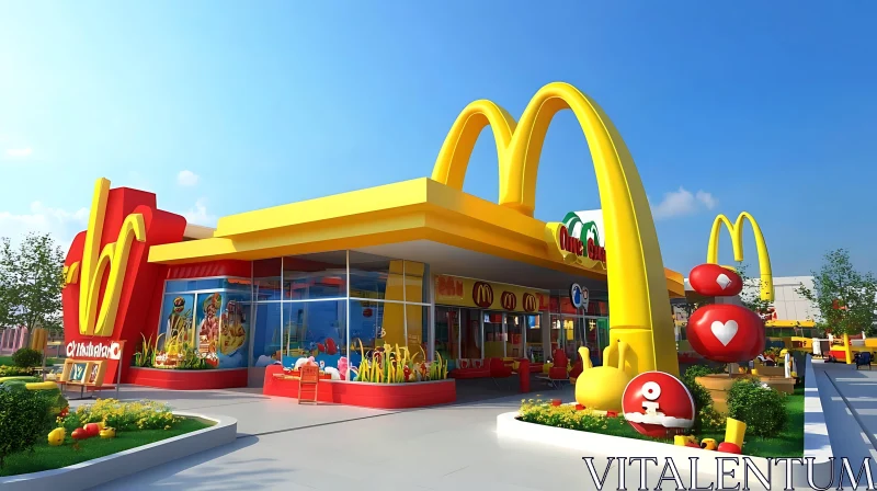 McDonald's Building Design AI Image