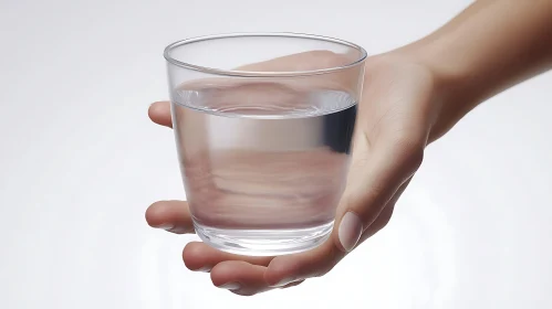 Refreshing Water in Clear Glass