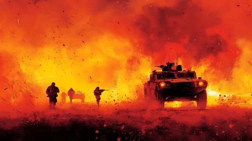 Fiery Battlefield