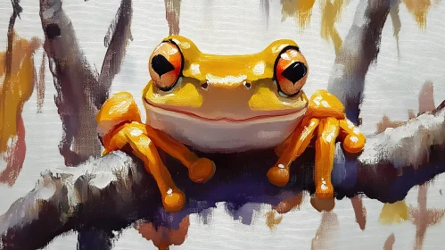 Colorful Frog Illustration