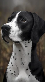 Expressive Dog with Unique Fur Pattern