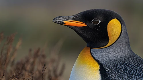 Penguin Portrait in Natural Habitat