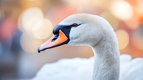 White Swan Profile Close-up