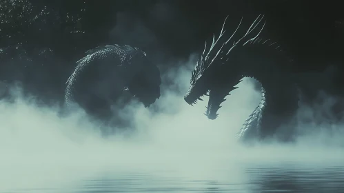 Dragons Clash in the Mist