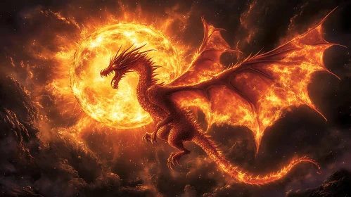 Dragon and Sun Art