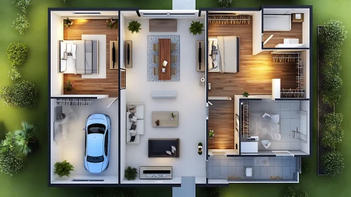 Modern Home Interior Blueprint