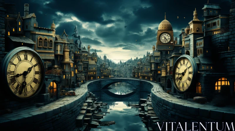 Cybermysticsteampunk City - Baroque Extravagance meets Fantasy AI Image