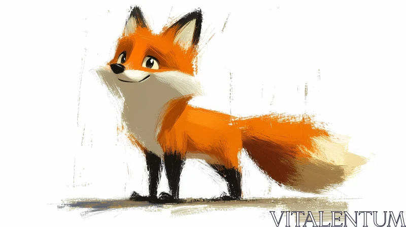 Charming Fox Artwork AI Image