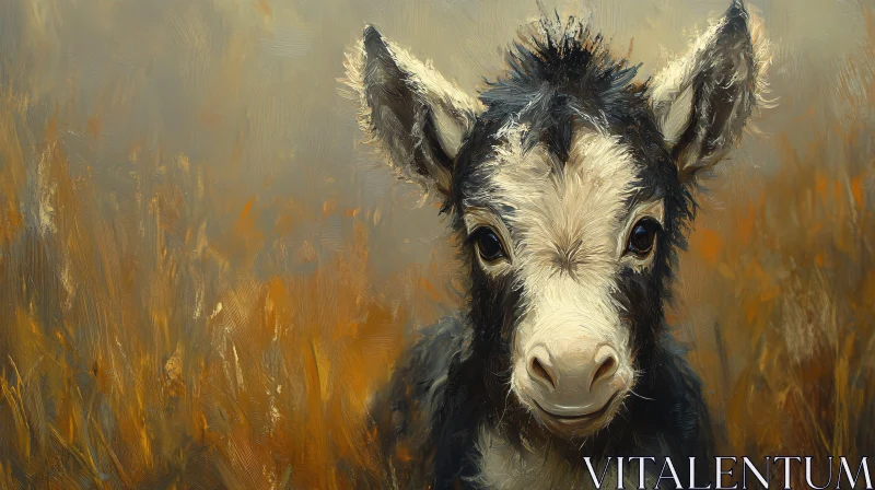 AI ART Donkey Artwork with Earthy Tones