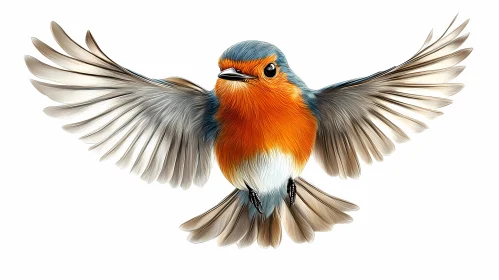 Graceful Bird in Flight Art