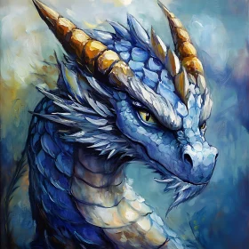 Fantasy Dragon Head Close-up