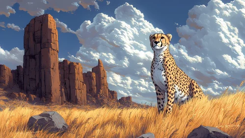 Cheetah in Natural Habitat