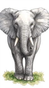 Artistic Elephant Portrait
