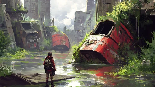 Overgrown Train Graveyard