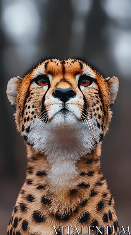 Cheetah's Gaze: Nature's Elegance AI Image