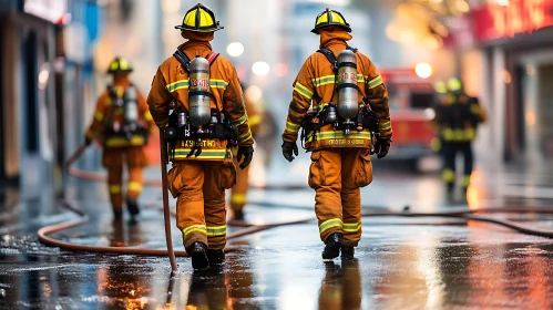 Urban Firefighting Scene