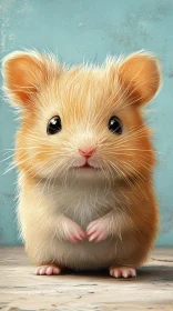 Charming Hamster Illustration