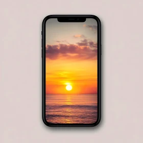 Ocean Sunset Mobile Wallpaper