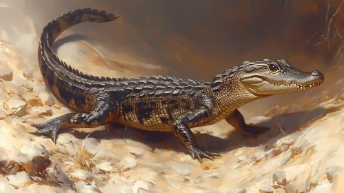 Crocodile in Natural Habitat