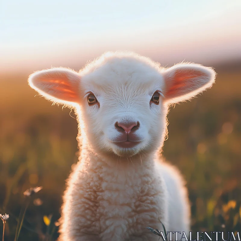 AI ART Portrait of a Lamb
