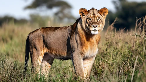 Lion in the Wild